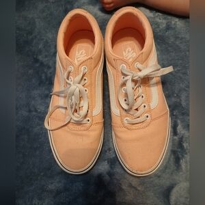 Vans Peach Canvas Sneakers